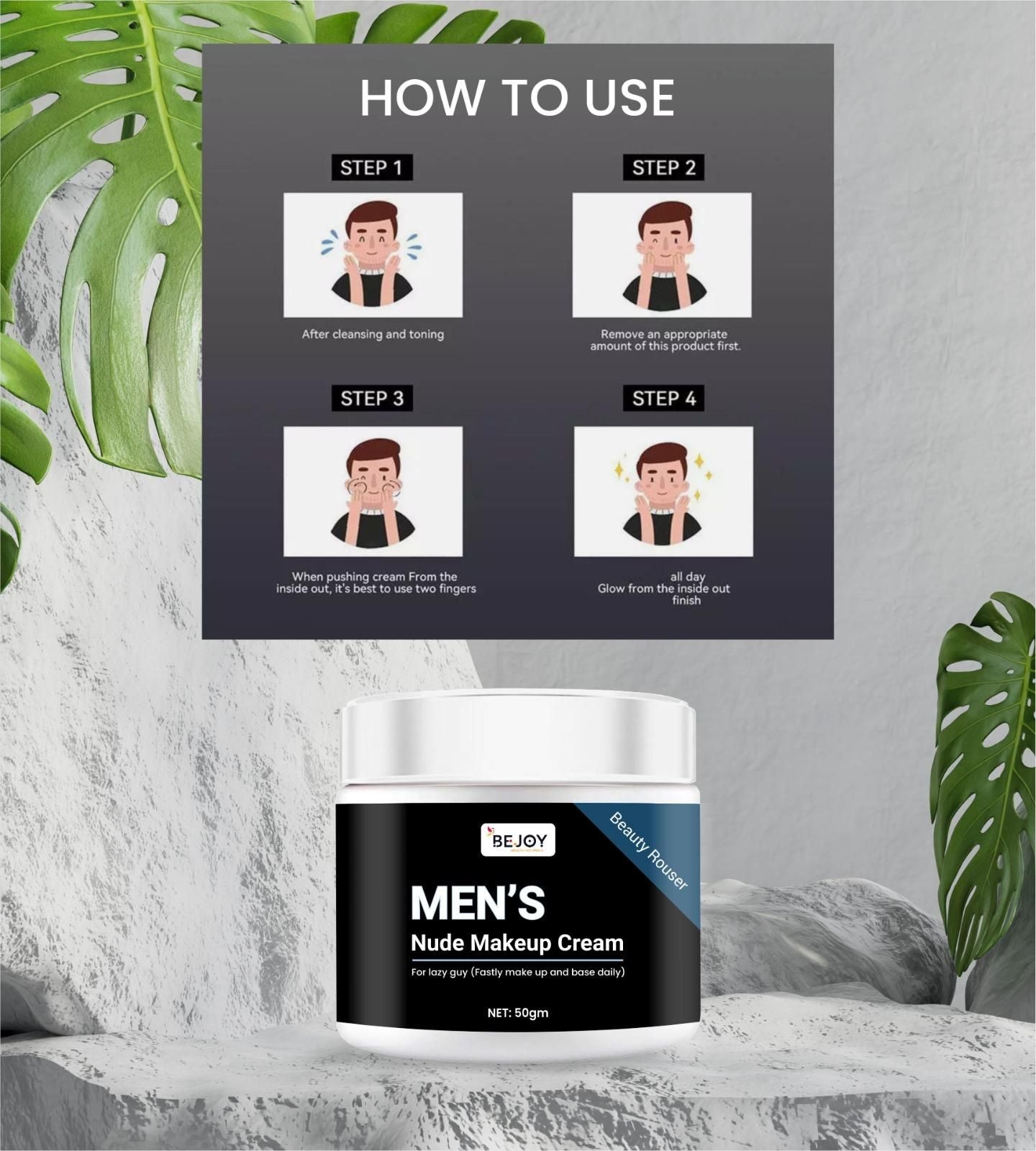 BEJOY Men's Nude Makeup Cream 50gm