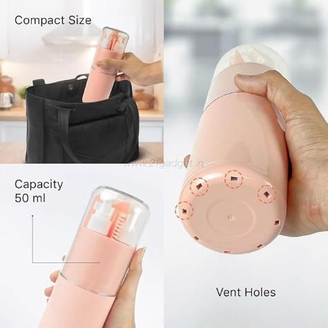 Plastic Toiletries Lotion Shampoo Travel Bottle Portable Travel Cup Kit Set 6 In 1