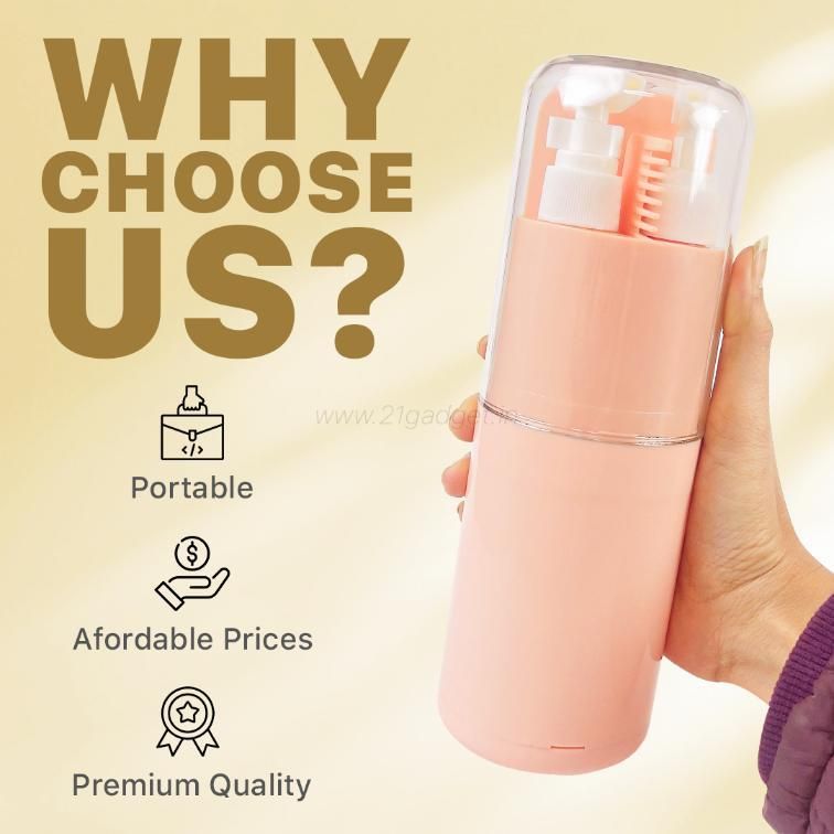Plastic Toiletries Lotion Shampoo Travel Bottle Portable Travel Cup Kit Set 6 In 1