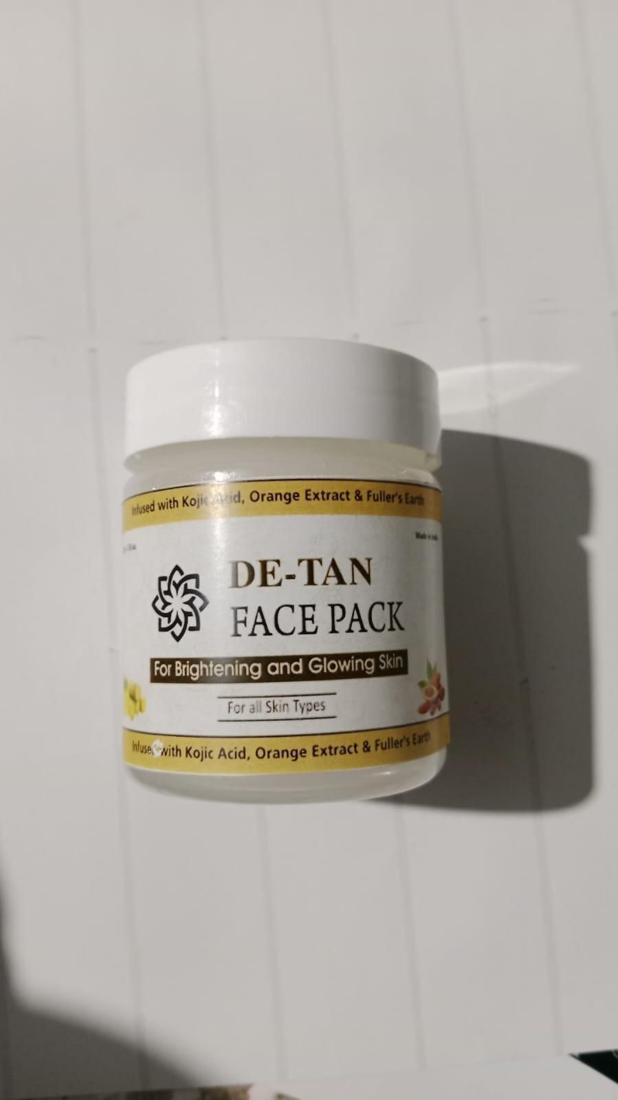 DE-Tan Face Pack for Glowing & Radiant Skin By TNW 50gm