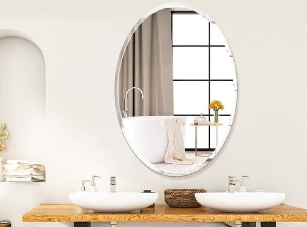 Combo of Oval Shape & Square Shape Mirror (Pack of 2)