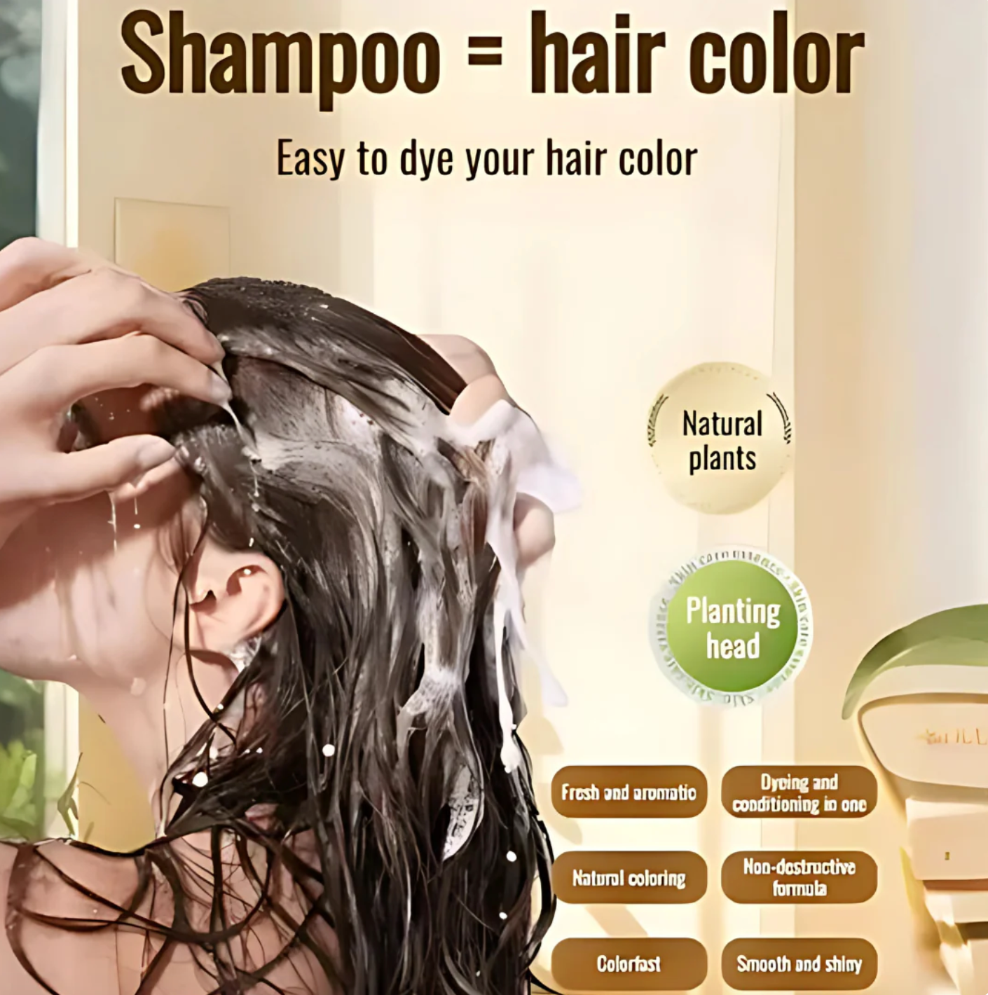 Long Lasting Natural Hair Dye Shampoo - 2