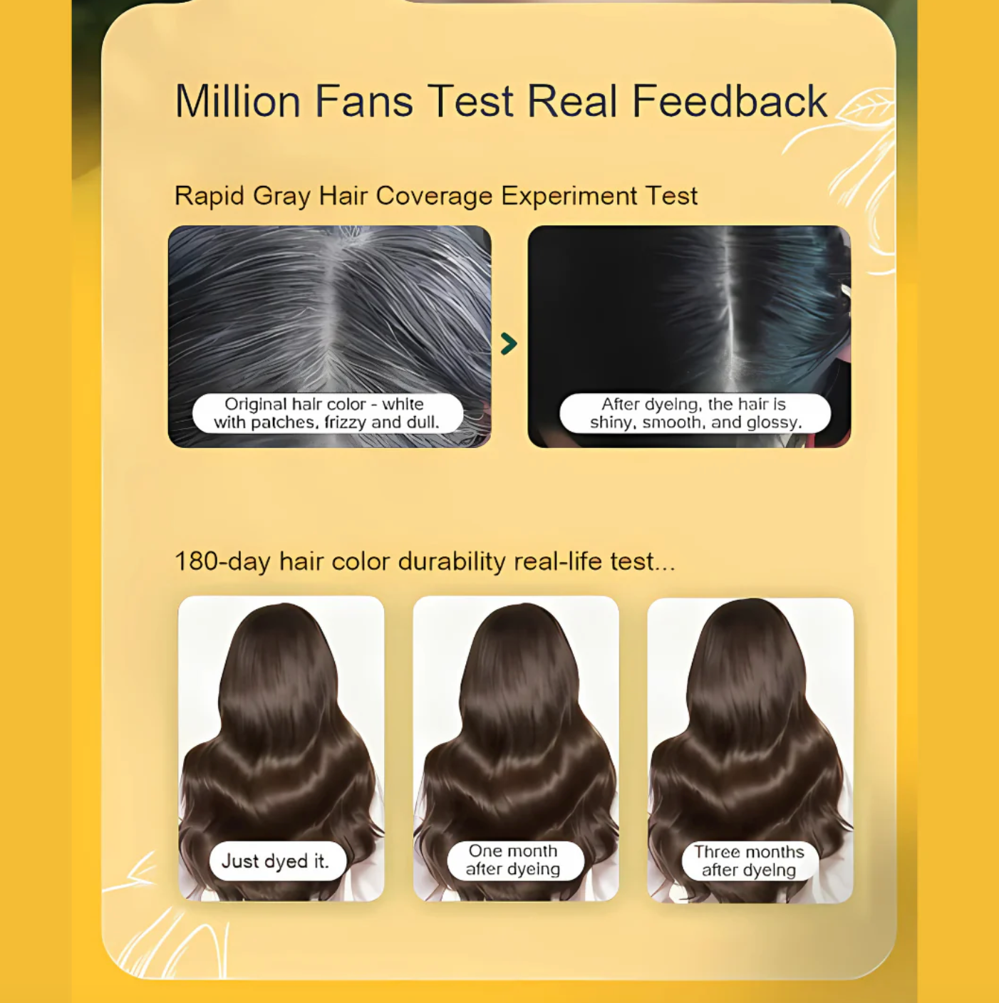 Long Lasting Natural Hair Dye Shampoo - 2