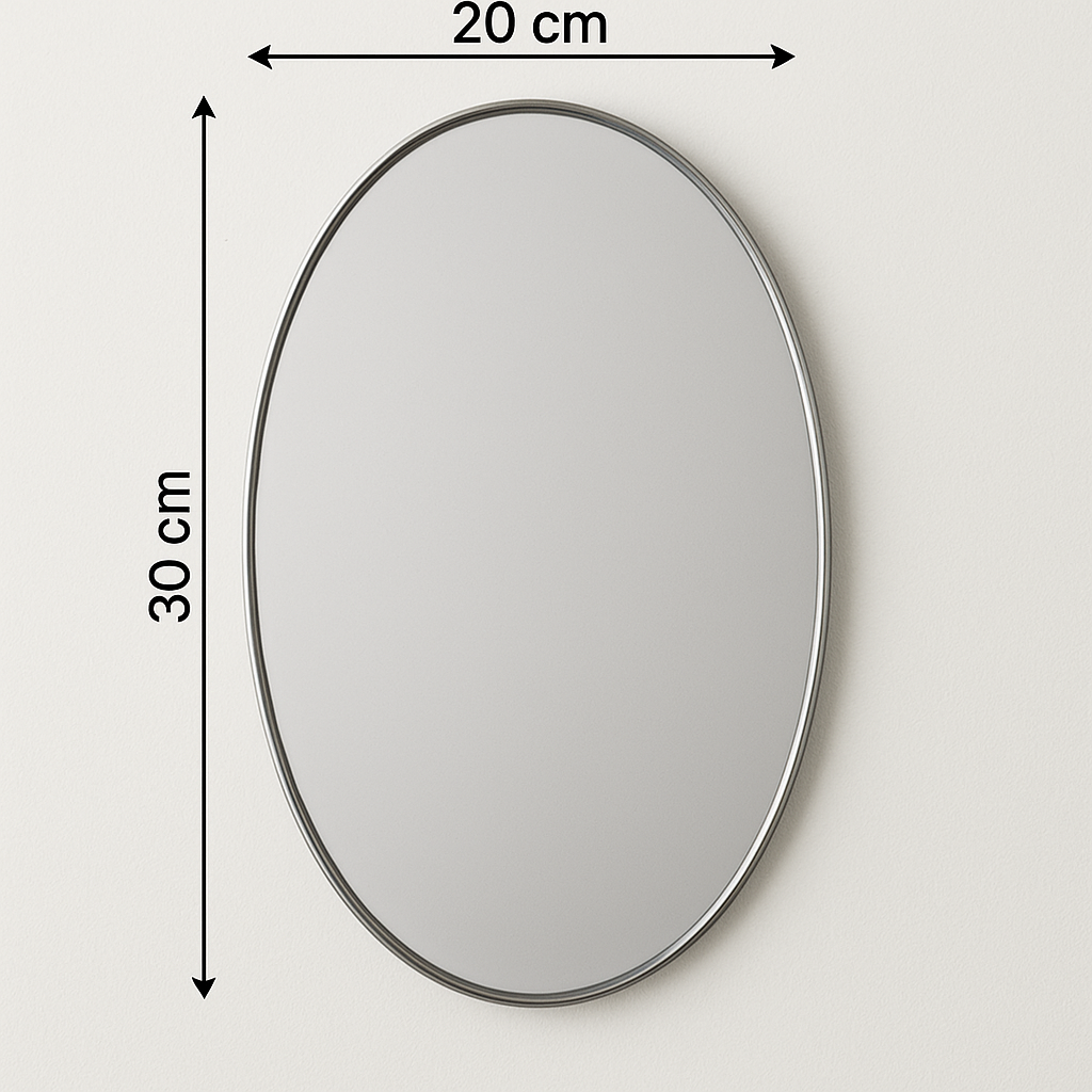 Combo of Oval Shape & Square Shape Mirror (Pack of 2)