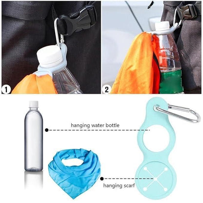 Towel Hook Clip-Ring Multifunction Water Bottle Holder